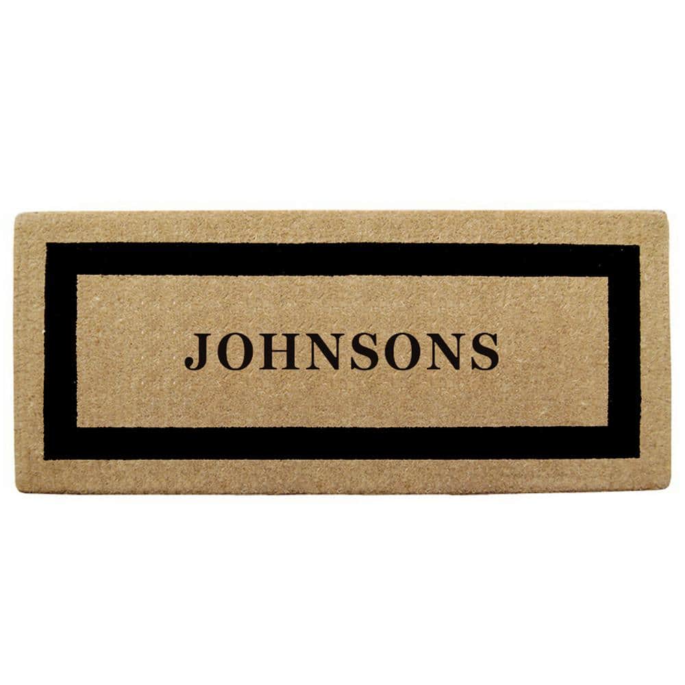 Nedia Home Single Picture Frame Black 24 in. x 57 in. Heavy Duty Coir ...
