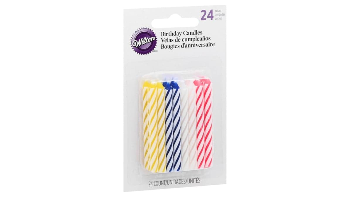 Wilton Birthday Candles Assorted Colors (24 ct) | Delivery Near Me ...