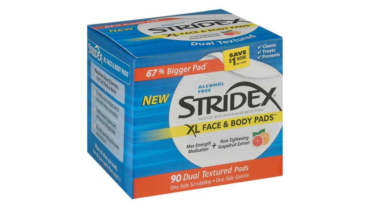 Stridex XL Face & Body Pads (90 oz) | Delivery Near Me - Doordash