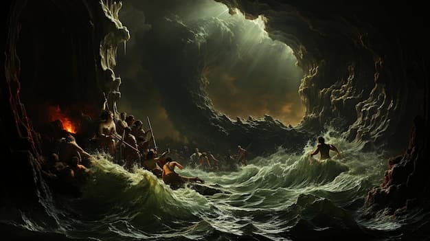 Premium Photo | A painting of a scene from the movie.