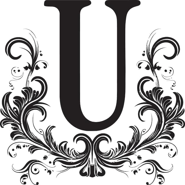 Premium Vector | Unique Accents Singular Letter U Vector Umbra Symphony ...