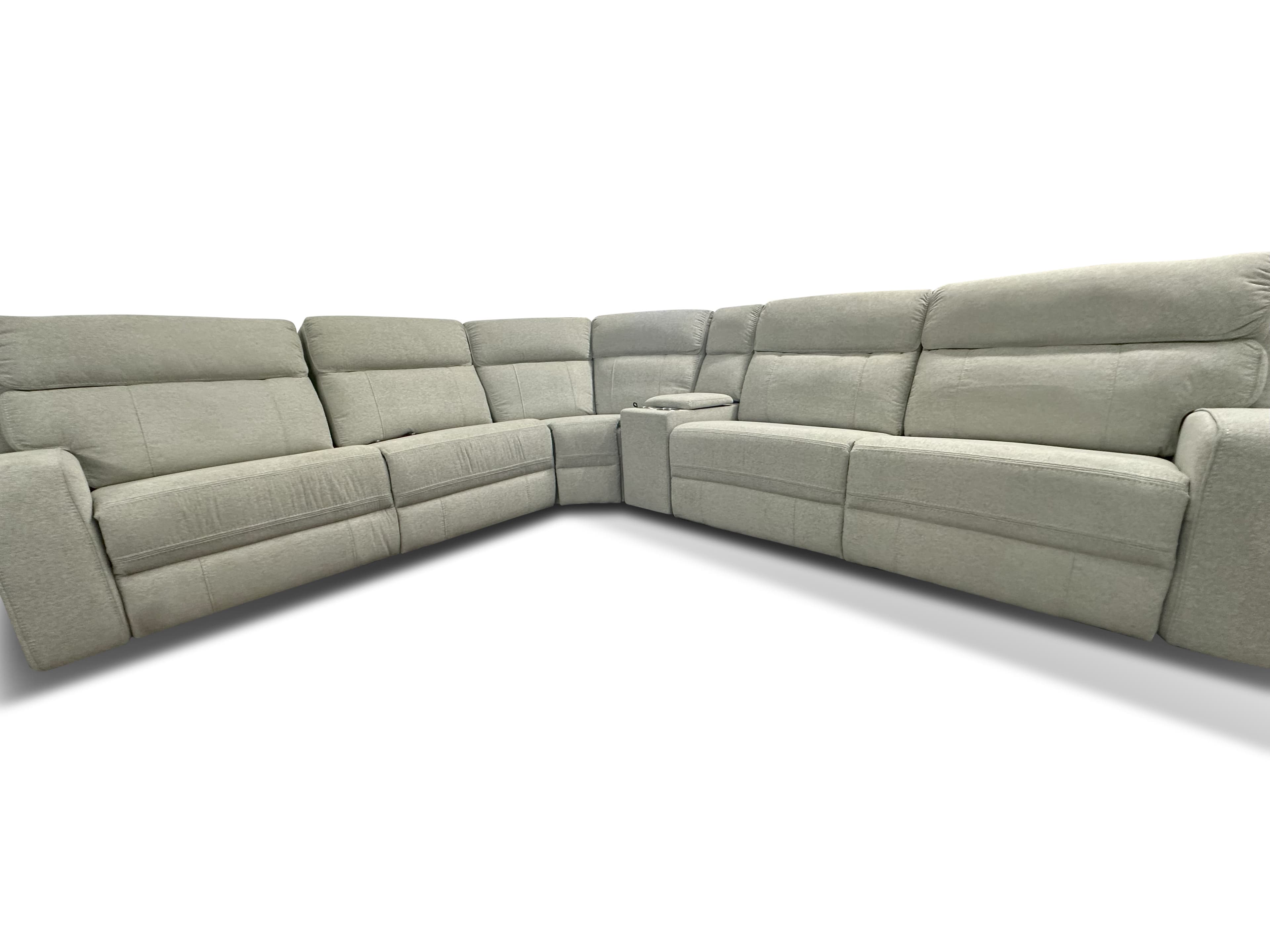MALIBU 6 Piece Power Reclining Sectional - Living Room Sectionals