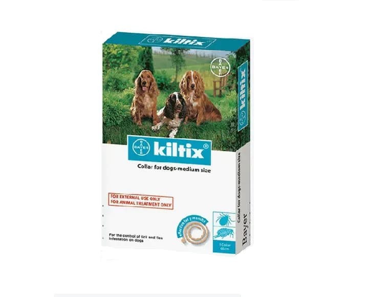 Bayer Elanco Kiltix Collar For Dogs, Reliable Flea & Tick Protection, 2 ...