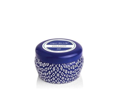 Capri Blue Mini Tin Candle - 3 Oz - Volcano - Black