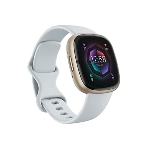 Google Fitbit Sense 2 Advanced Health and Fitness Smartwatch with Tools To Manage Stress and Sleep, Ecg App, Spo2, 24/7 Heart Rate and Gps, Shadow Grey/Graphite, One Size (S and gal Bands Included)