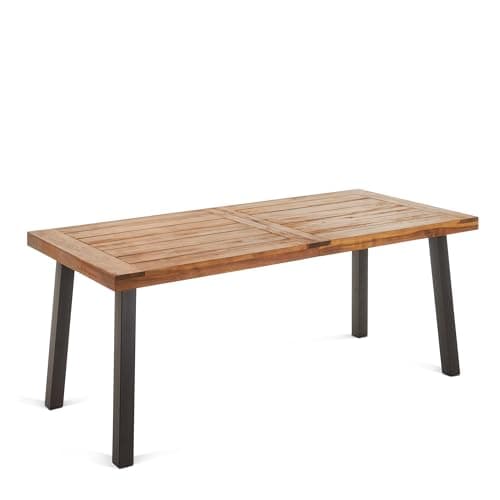 Table à manger d extérieur Della en acacia par Christopher Knight Home