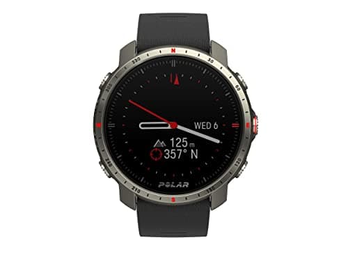 Polar Grit X Pro - GPS Multisport Smartwatch - Military Durability, Sapphire Glass, Wrist-Based Heart Rate, Long Battery Life, Navigation - Ideal for Outdoor Sports, Trail Running, Hiking, Black