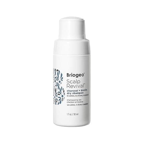 Briogeo - Scalp Revival Charcoal + Biotin Dry Shampoo, Scalp-Nourishing Treatment for Oily Hair and Scalps, 1.7 oz
