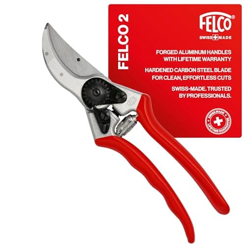 Felco 2 One-Hand Pruning Shear with Shear Case, 1in Cutting Capacity ...