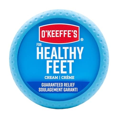 O'Keeffe's Healthy Feet Foot Cream Relieves and Repairs Extremely Dry Cracked Feet, Instantly Boosts Moisture, 3.2 oz / 90.7 g Jar, Pack of 1