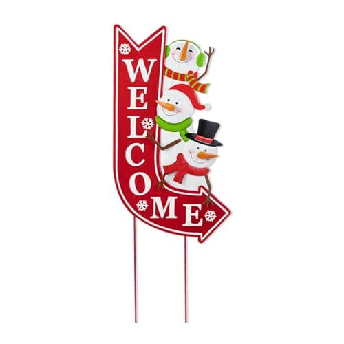 Glitzhome 42 in. H Metal NOEL Ornament Christmas Yard Decor Yard Stake ...