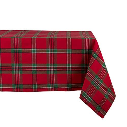 DII Farmhouse Christmas Plaid Dining Table & Kitchen Décor, Holiday ...