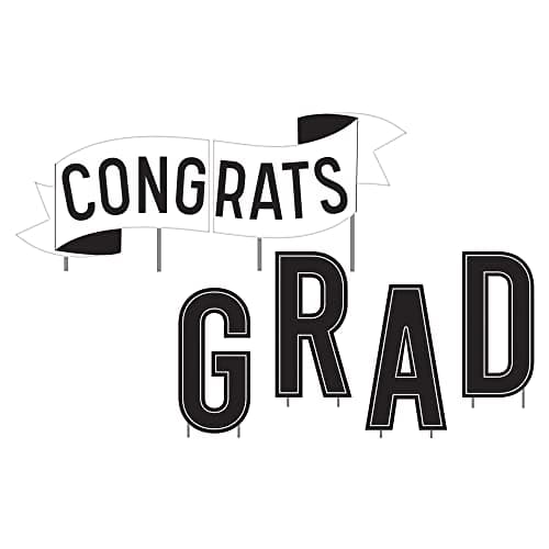Amazon.com: Amscan Party Favor Congrats Grad Personalized Plastic Yard ...