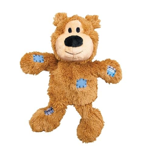 KONG Wild Knots Bear Small Medium Squeaky Plush Tug Toy For Dogs - $13.99