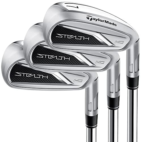 TaylorMade Stealth HD Irons, 5-PW, AW, Graphite, Right Hand, Regular Flex