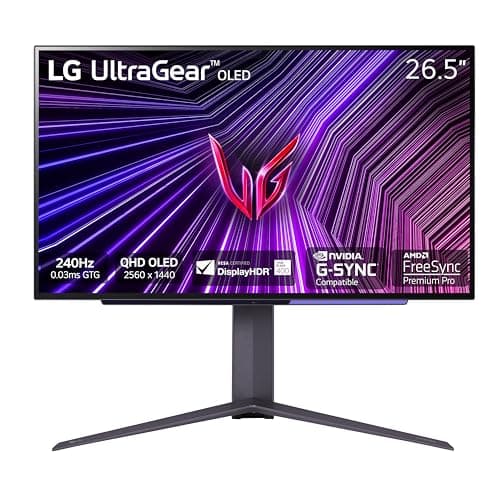 LG UltraGear 27" 1440p OLED 240Hz Gaming Monitor 27GR95QE-B B&H