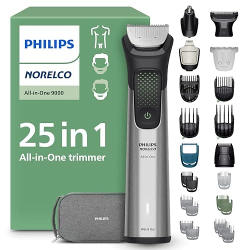 Philips Norelco Multigroom Series 9000 21 Piece Men's Grooming Kit ...