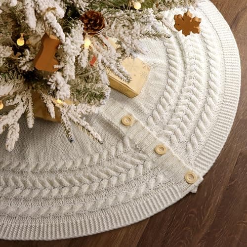 Chunky Cable Knit Tree Skirt | Pottery Barn
