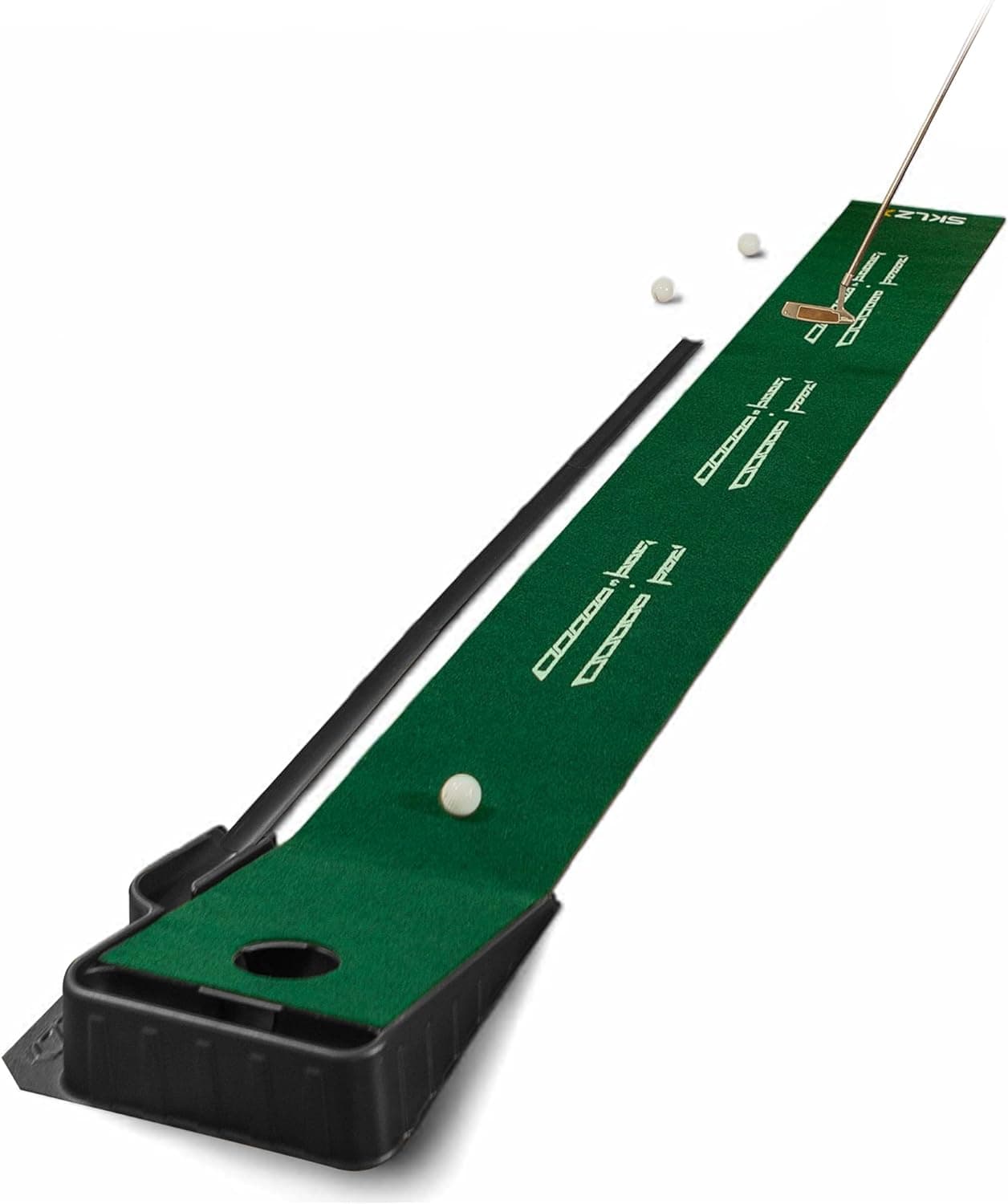 SKLZ Accelerator Pro Indoor Putting Green with Ball Return, 9 Feet x 16 ...