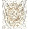 Amazon.com: raajsee Metallic Gold Tapestry Mandala Wall Hanging ...