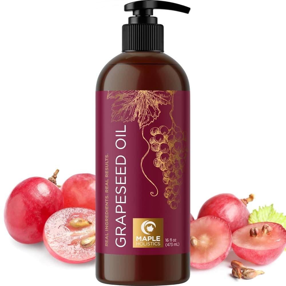 Amazon.com : Pure Cold Pressed Grapeseed Oil - Hydrating Grapeseed ...