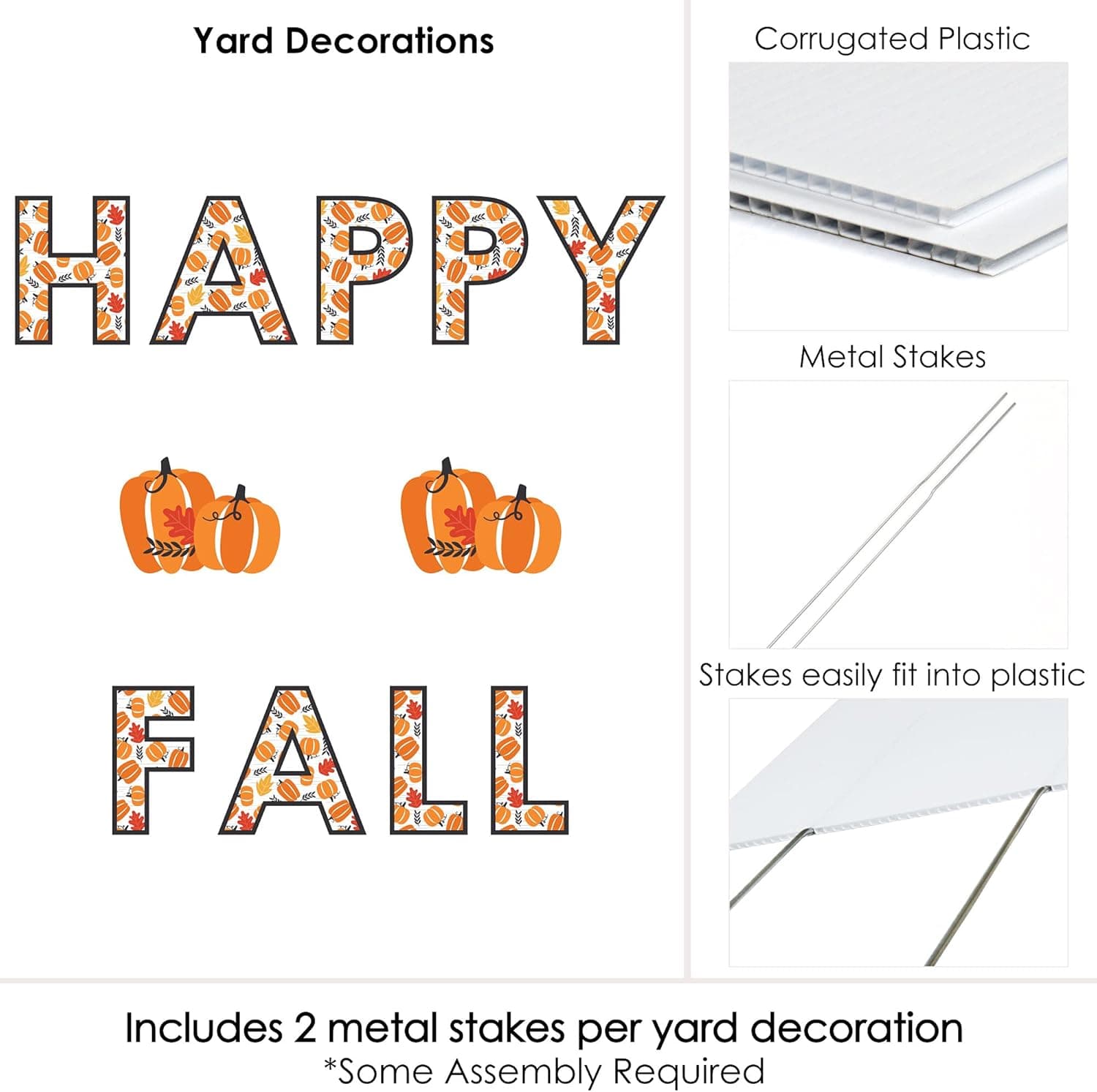 Buy Big Dot of Happiness Fall Pumpkin - Yard Sign Outdoor Lawn ...
