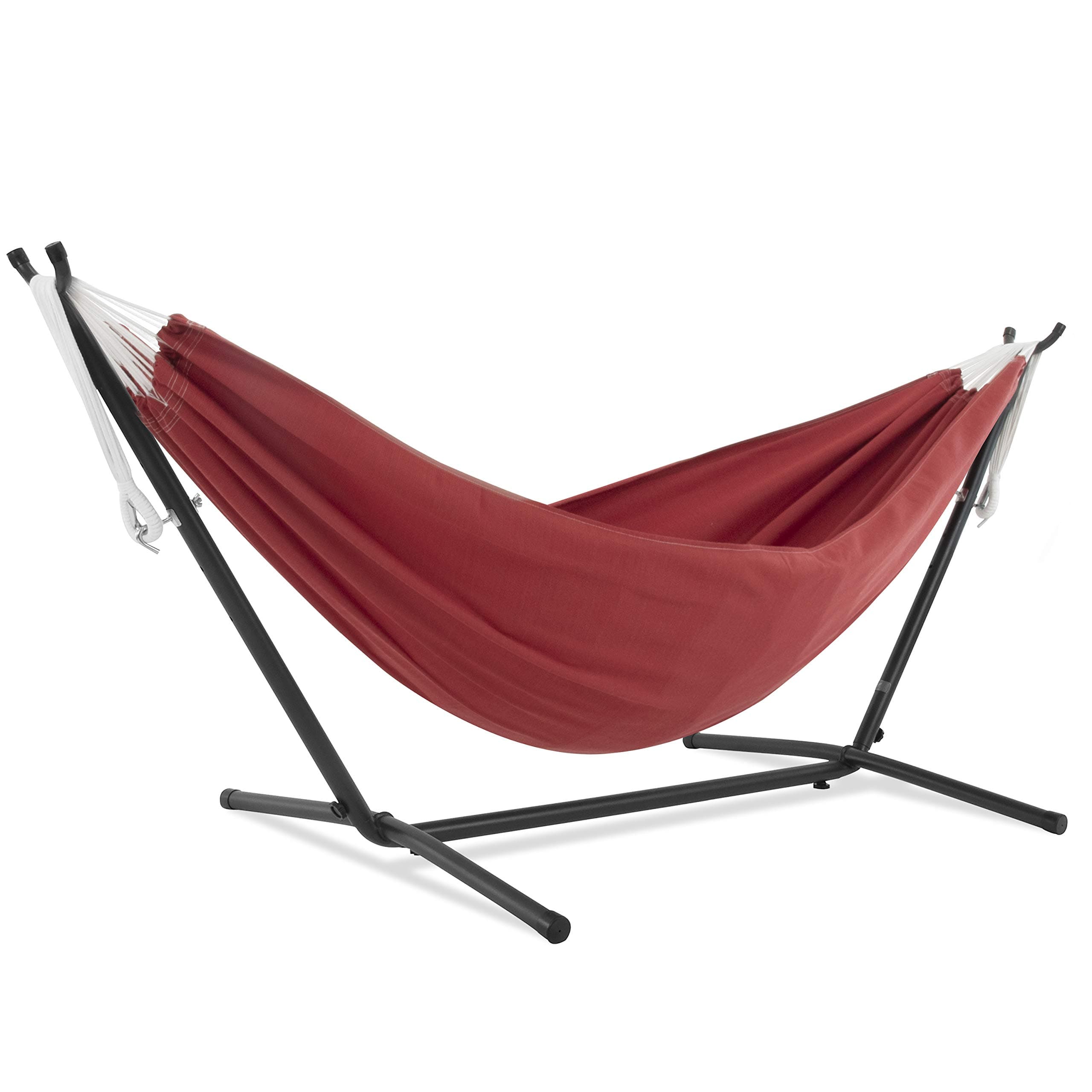 Amazon.com : Vivere with Space Saving Steel Stand 9ft Double Sunbrella ...
