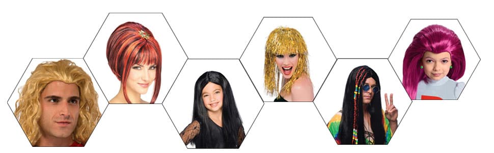 Amazon.com: Rubie's mens Character Wigs, Short Brown Hair, Men's Party ...