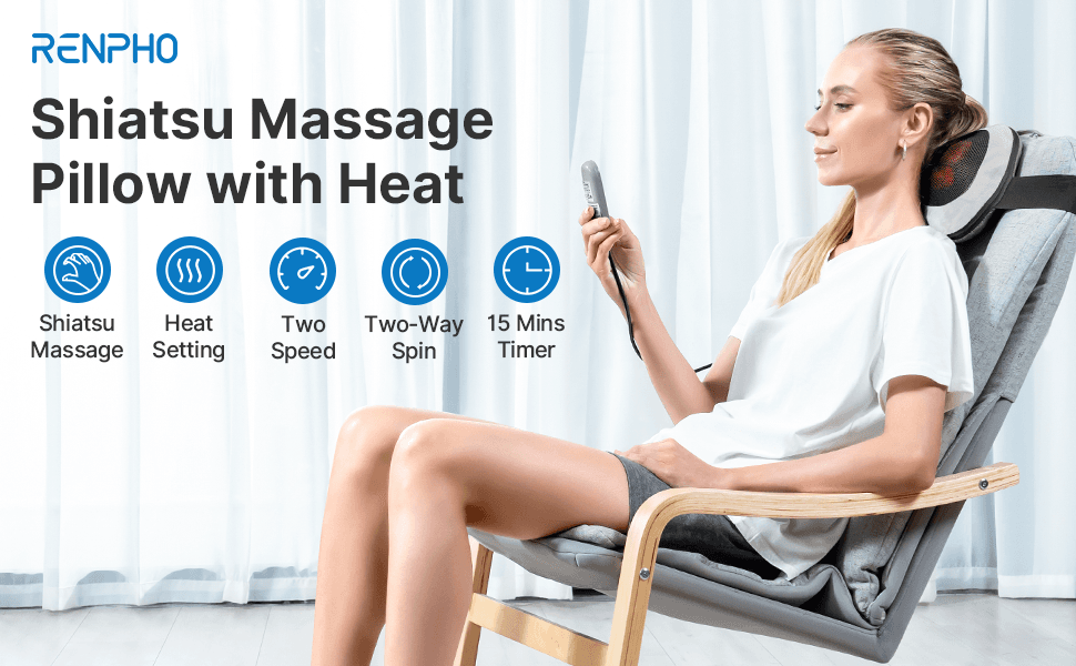 RENPHO Shiatsu Massage Mat with Heat
