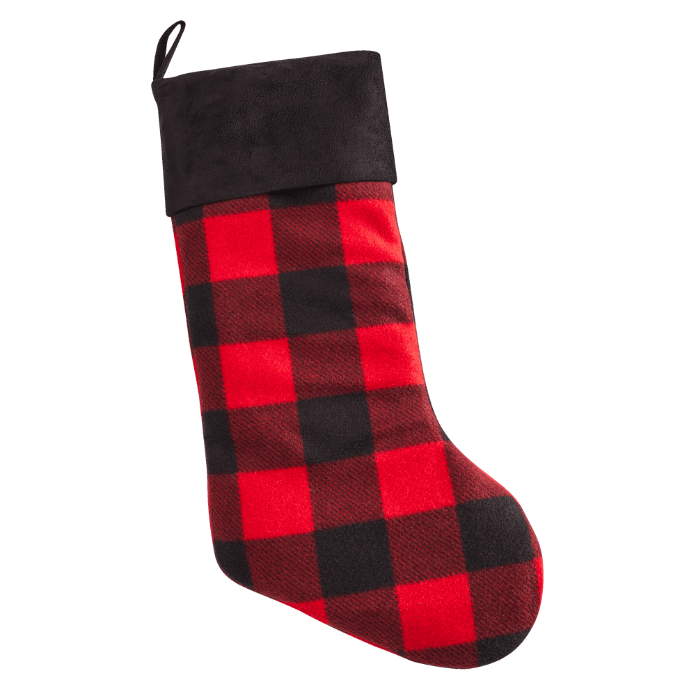 CANVAS Christmas Decoration Stocking, Buffalo Check, 19-in | Canadian Tire