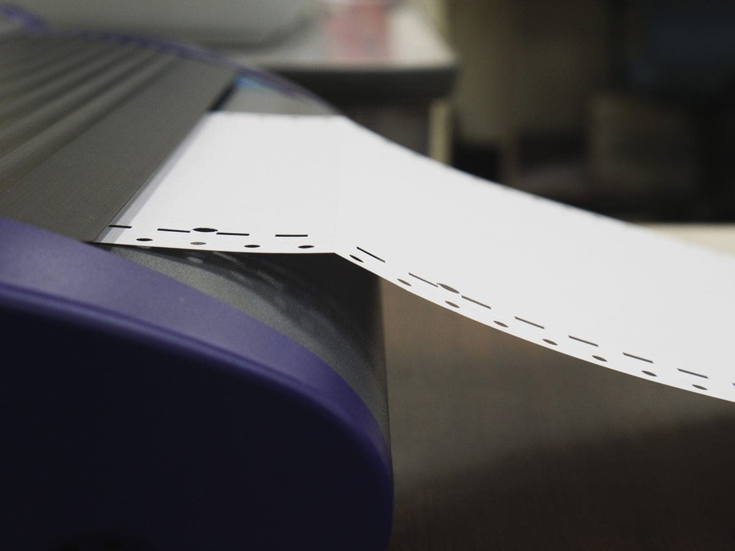 White Fanfold Tractor-Feed Braille Transcribing Paper: 8.5 x 11 ...