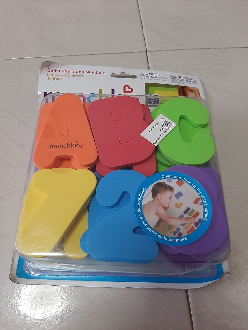 Munchkin Bathroom Alphabet, Babies & Kids, Infant Playtime on Carousell