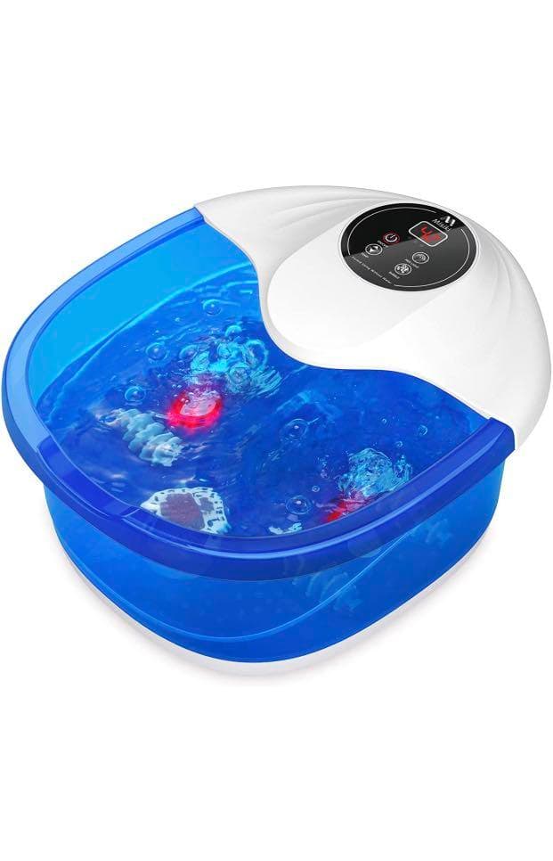 Foot Bath Misiki Foot Spa Massager with Heat, Bubbles Vibration and ...