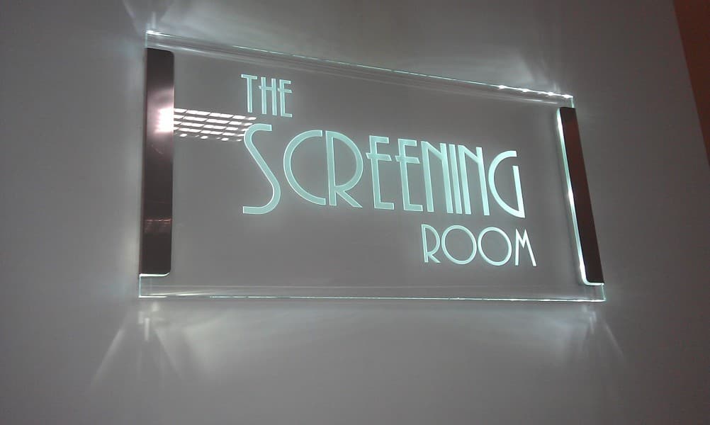 Edge Lit Glass Signs - Brite-Fix Signage