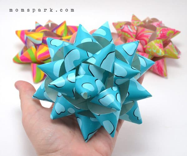 How to Make DIY Paper Gift Bows for Presents - Mom Spark
