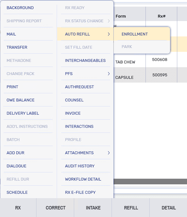 Patient Enrollment in Auto Refill