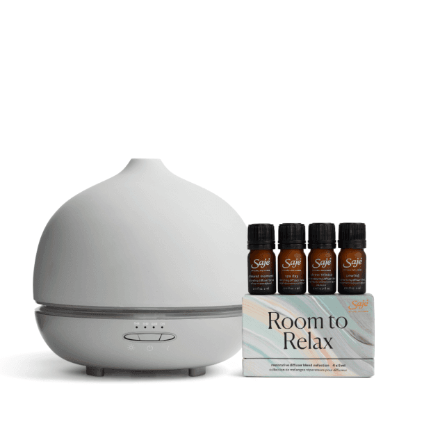 Saje Natural Wellness - Aroma Om Deluxe - Stone - Ultrasonic Diffuser ...