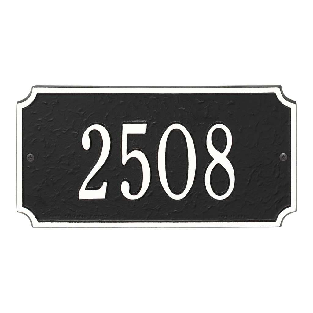 Metal Rectangle Home Address Plaque