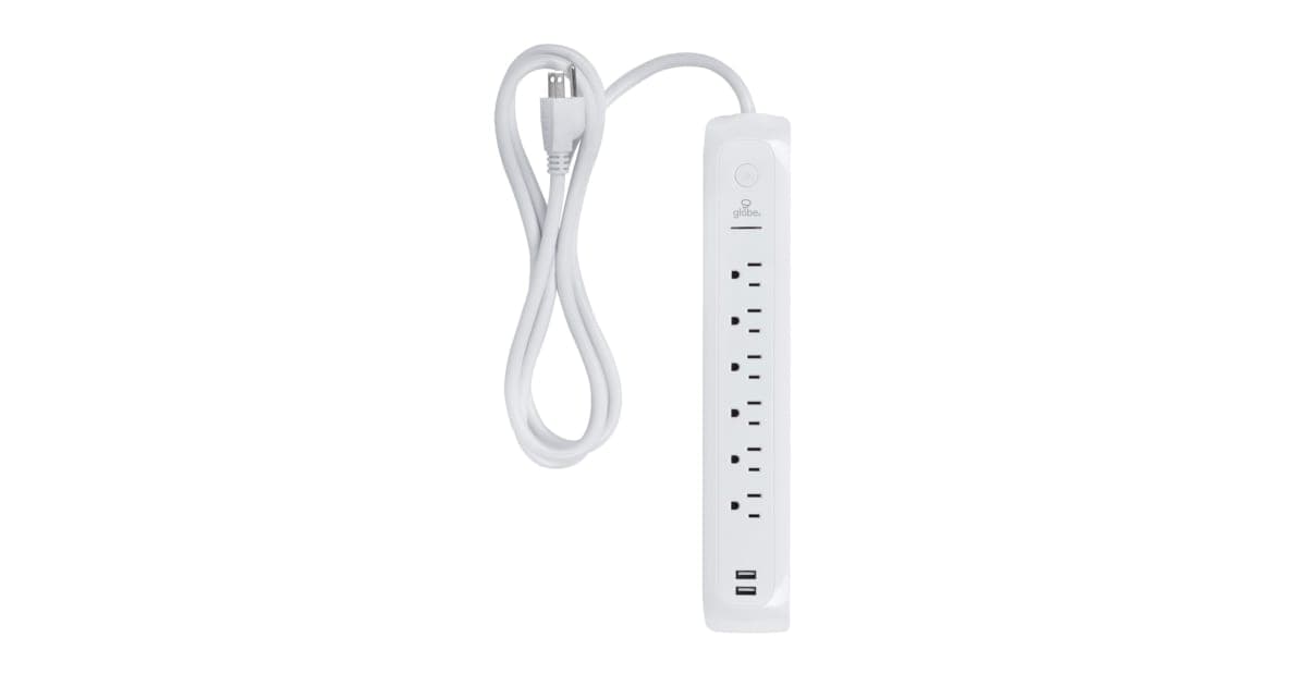 Globe Electric 78245 6-Outlet Surge Protector Power Strip | Build.com