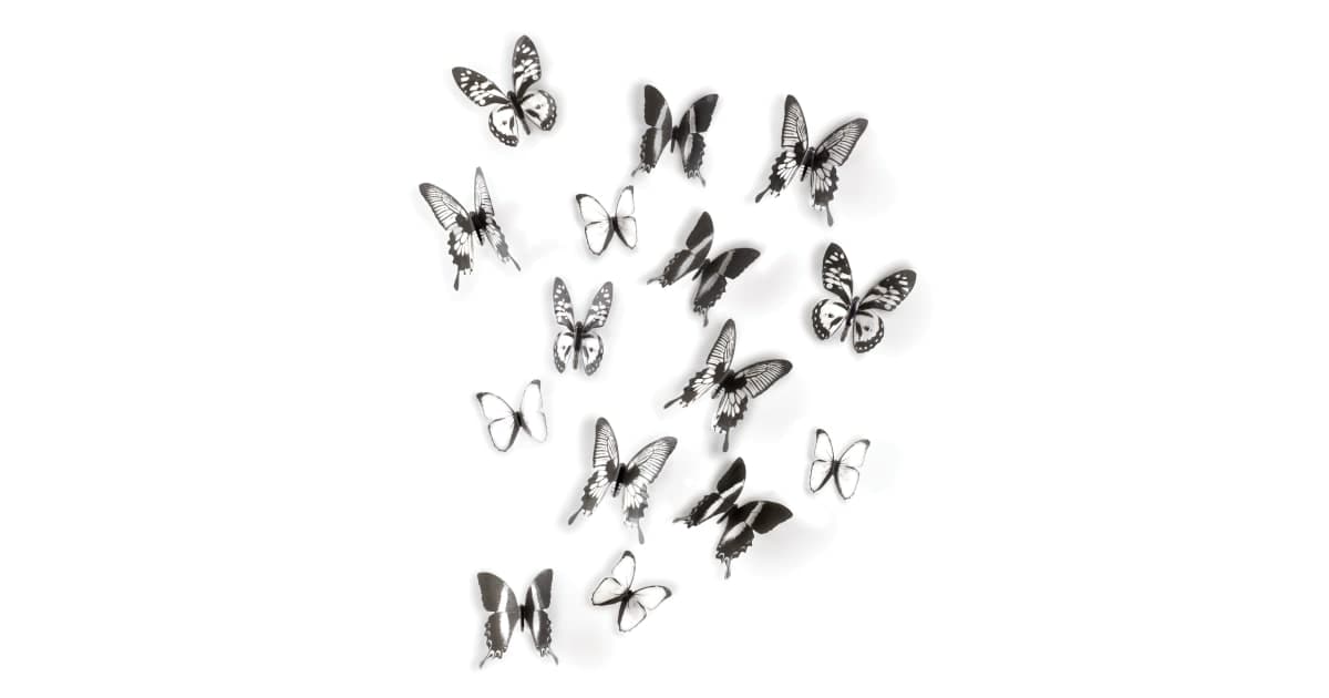 Umbra 470340-188 Set of 16 Chrysalis Plastic Wall Decals | Build.com