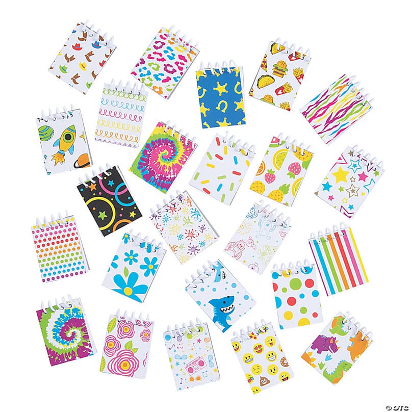1 1/2" x 2" Bulk 144 Pc. Mini Everyday Fun Spiral Paper Notepads ...