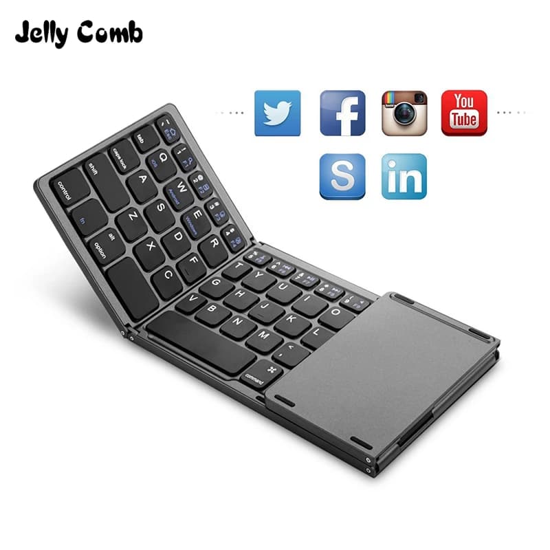 Jelly Comb Foldable Rechargeable Bluetooth Keyboard - Shop The Veganary