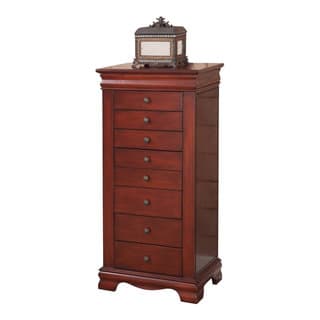 Marquis 8-Drawer Locking Jewelry Armoire - Traditional - Jewelry ...