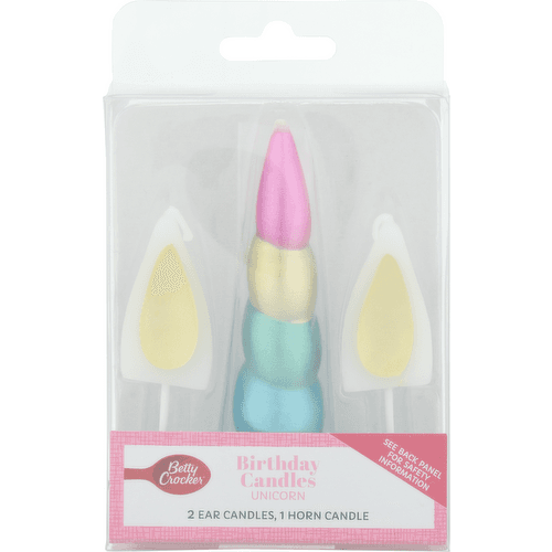 Betty Crocker Unicorn Birthday Candles - Lunds & Byerlys