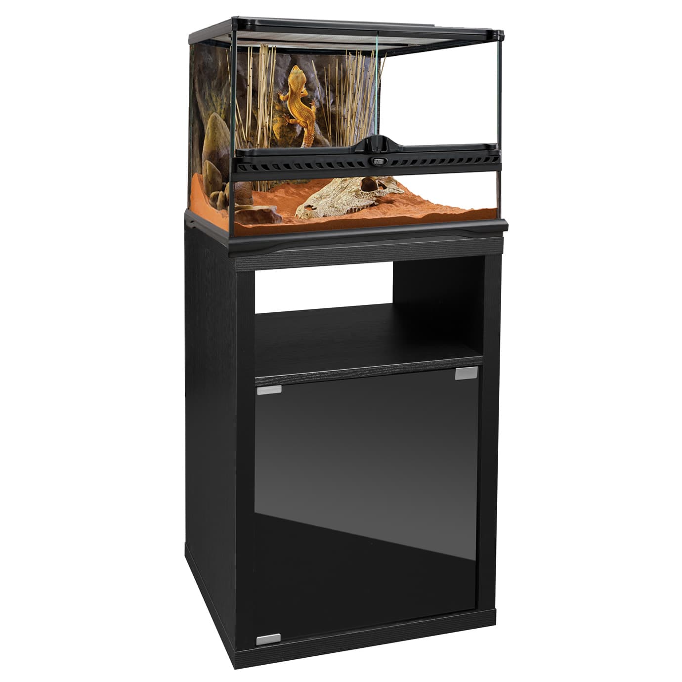 Exo Terra Natural Glass Terrariums & Cabinet Perfect Bundle Reptile ...