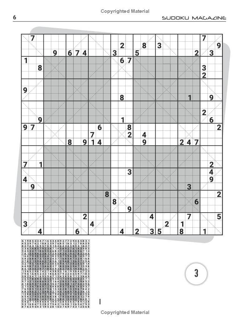 Clueless Windoku-X: 100 Clueless Hyper Diagonal Sudoku,13 grids in 1 ...