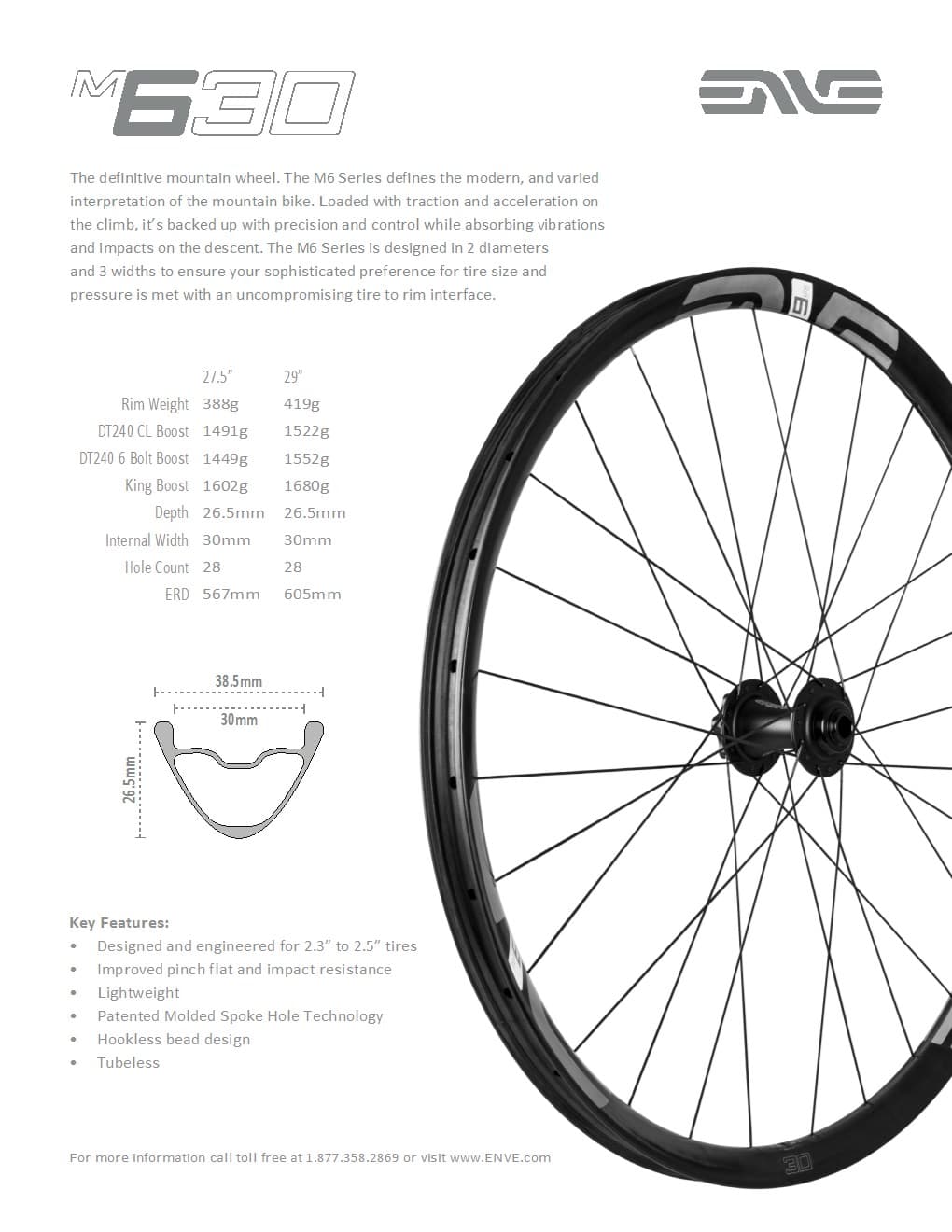 M630 Specs – ENVE Support Center Home