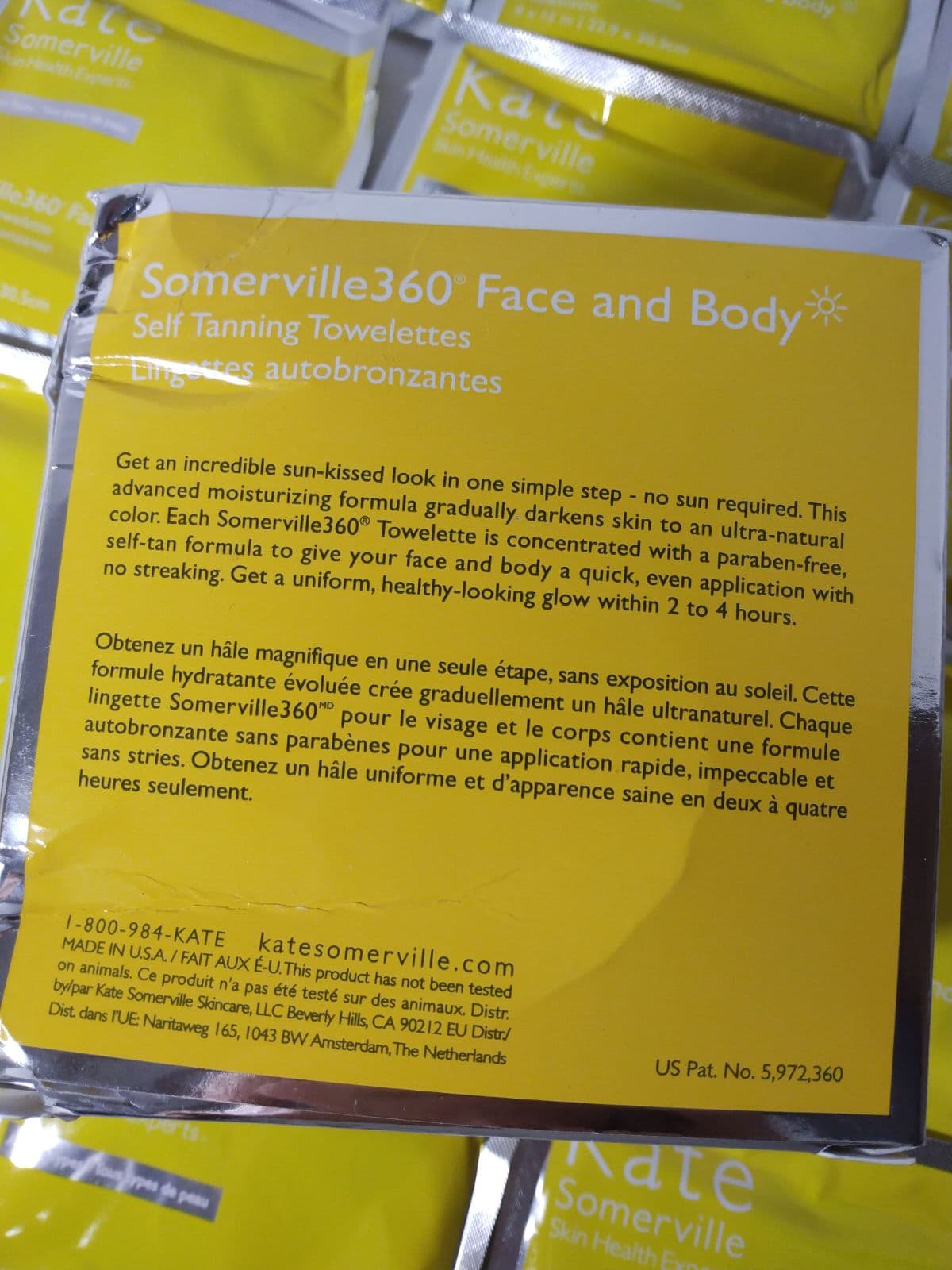 Kate Somerville Somerville360 Face & Body Self Tanning Towelettes ...