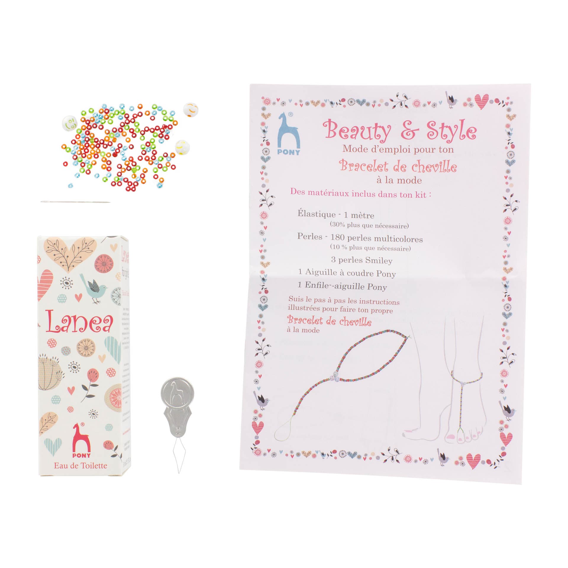 Kit bracelet cheville et parfum beauty & style - 3B COM