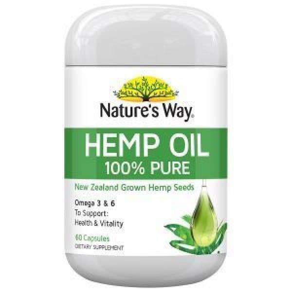 Natures Way Super Foods Hemp Seed Oil Reviews - Black Box